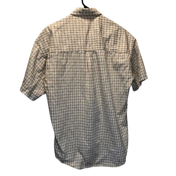 Ralph Lauren Chaps, men M, Short Sleeve, Tan & White diamond - Picture 3 of 5